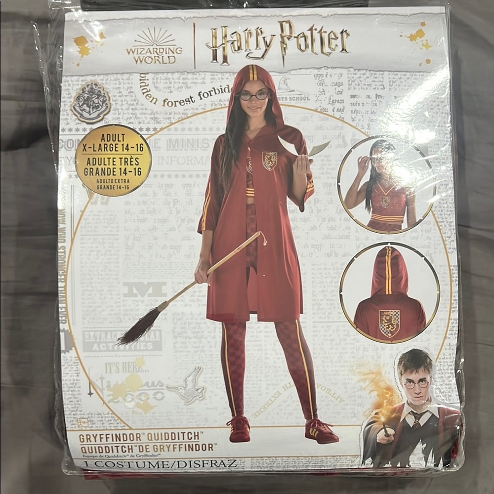 Warner Bros. Gryffindor Quidditch Costume for Adults